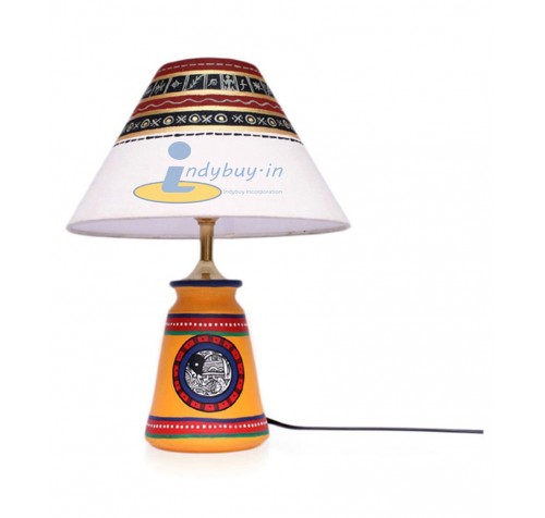 Exclusive Lane Yellow Wooden Night Lamp - 40W